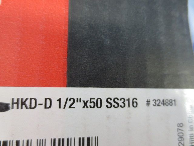 フラッシュアンカー(ステンレス)(6個入) HKD-D1/2x50SS316"