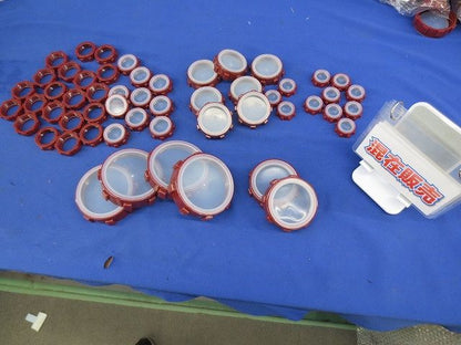 キャップ付プラブッシング(サイズ混在54個入)(一部キャップなし) DS1725他