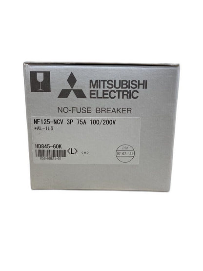 単3中性線欠相保護付ノーヒューズブレーカー AC100/200V NF125-NCV-3P-75A-AL