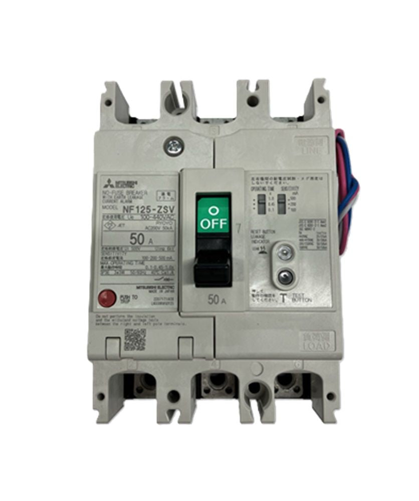 漏電アラーム遮断器) (3極) (AC 100-440V) 1.2.500MA NF125-ZSV-3P-50A
