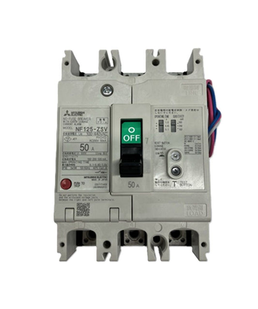 漏電アラーム遮断器) (3極) (AC 100-440V) 1.2.500MA NF125-ZSV-3P-50A