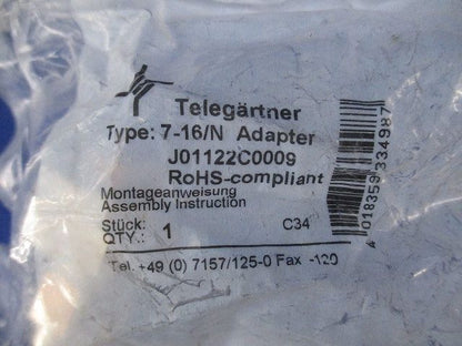 アダプター 7-16/N(新品未開封) J01122C0009