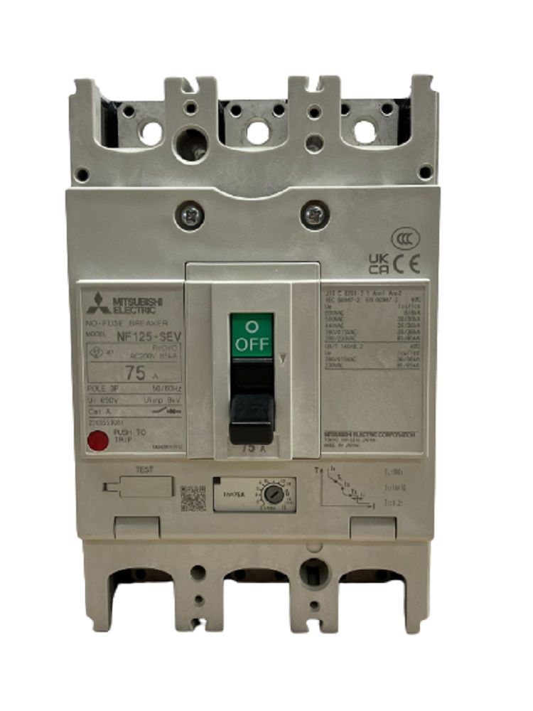 ノーヒューズ遮断器 NF-Cシリーズ(経済品) NF125-SEV-3P-75A