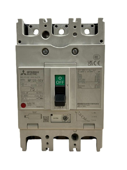 ノーヒューズ遮断器 NF-Cシリーズ(経済品) NF125-SEV-3P-75A