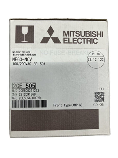 ノーヒューズブレーカー 単3中性線欠相保護付 AC100/200V NF63-NCV-3P-50A