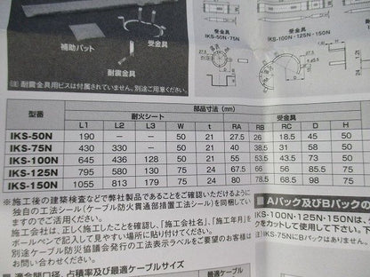 耐火シート マルタイプ(新品未開梱) IKS-75N