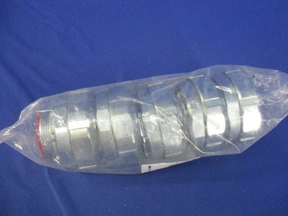 防水プリカ用ボックスコネクタ(厚鋼電線管おねじ付き) ユニオン式 ノックアウト用コネクタ 5個入 WBG63-05