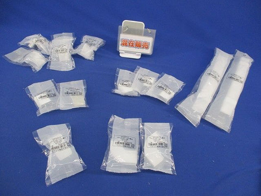 メタルモール付属品セット(混在14個入)(ホワイト) MFMR12他