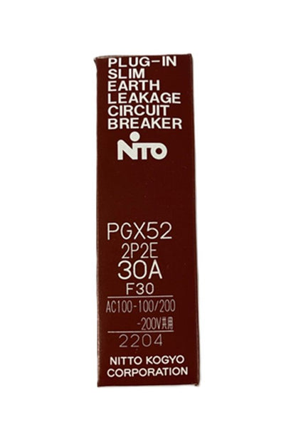 プラグインスリム漏電ブレーカ AC100-200V PGX522P2E30AF30