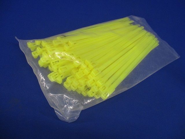 はずせる カラーリピートタイ 標準・屋内用クレード 黄 100本入 RF250-YLW-100