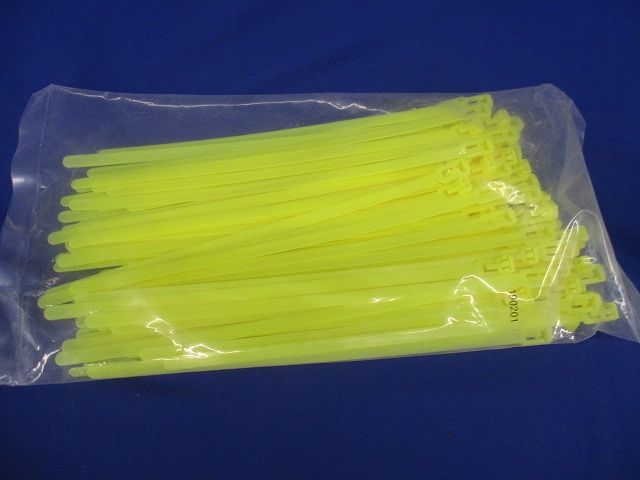 はずせる カラーリピートタイ 標準・屋内用クレード 黄 100本入 RF250-YLW-100