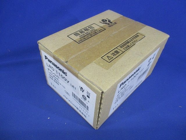 軒下用ダウンライト 3500K 浅型8H・防湿防雨型・φ100 60形 ホワイト 調光不可 LRD1100VLE1