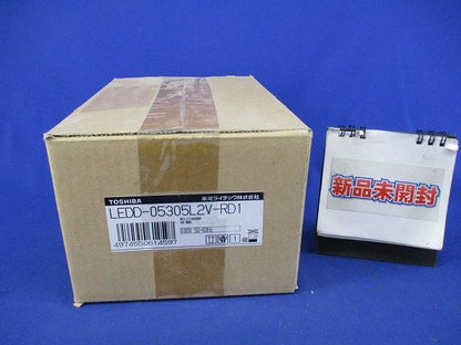 LEDダウンライト一体型DLグレアレス(新品未開梱) LEDD-05305L2V-RD1