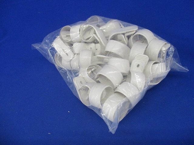 ワニグチ片サドル 兼用タイプ 適合径26〜31mm ミルキーホワイト 50個入 KTK-22M-50