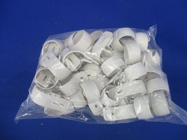 ワニグチ片サドル 兼用タイプ 適合径26〜31mm ミルキーホワイト 50個入 KTK-22M-50