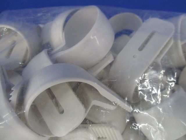 ワニグチ片サドル 兼用タイプ 適合径26〜31mm ミルキーホワイト 50個入 KTK-22M-50