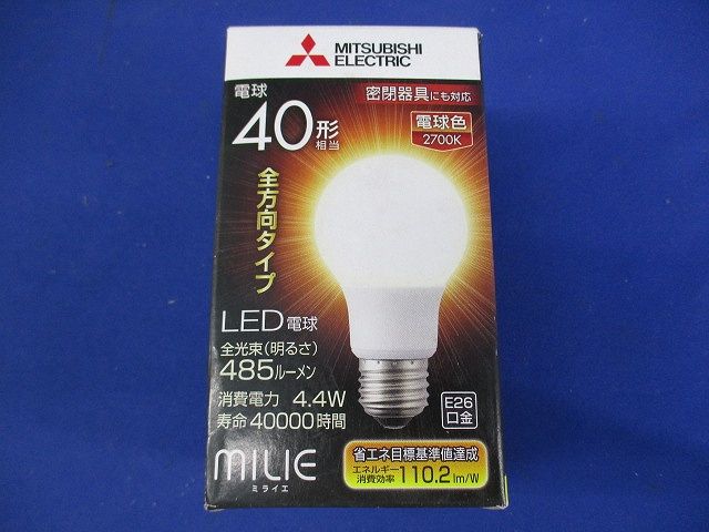 LED電球(E26)(電球色)(点灯試験済) LDA4L-G/40/S-A
