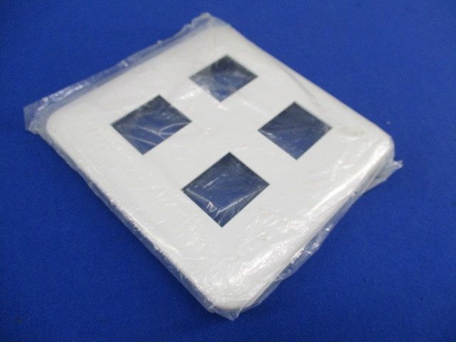 コンセントプレート4コ用(12枚入)(ホワイト)(新品未開封)National WTF7004W