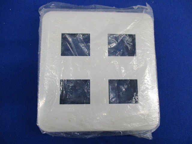 コンセントプレート4コ用(12枚入)(ホワイト)(新品未開封)National WTF7004W