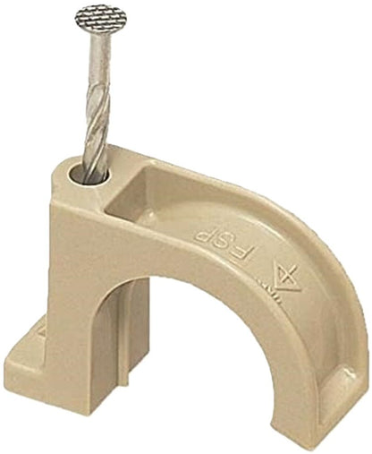 PF管ステップル スクリュー釘付 PF単層波付管22用 ベージュ 50個入 FSP-22S-50