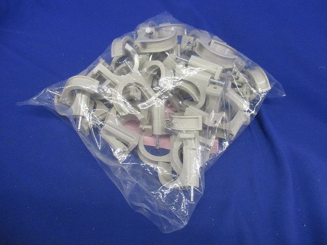 PF管ステップル スクリュー釘付 PF単層波付管22用 ベージュ 50個入 FSP-22S-50