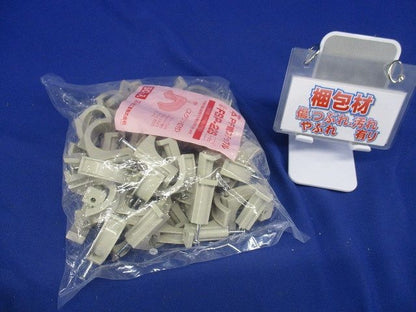 PF管ステップル スクリュー釘付 PF単層波付管22用 ベージュ 50個入 FSP-22S-50