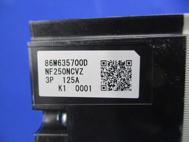 ノーヒューズブレーカ3P125A(アラームスイッチ付) NF250-NCVZ