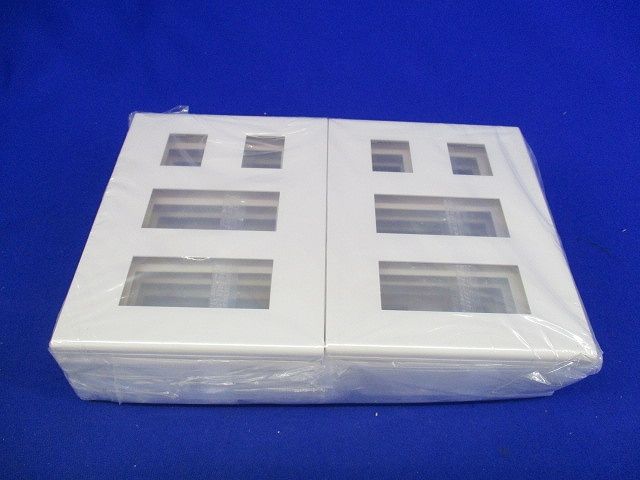 コンセントプレート8コ用(10枚入)(ホワイト)(新品未開封) WTF8008