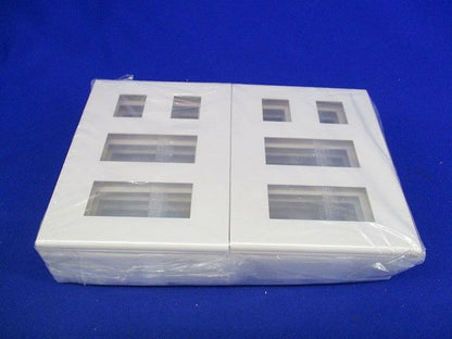 コンセントプレート8コ用(10枚入)(ホワイト)(新品未開封) WTF8008