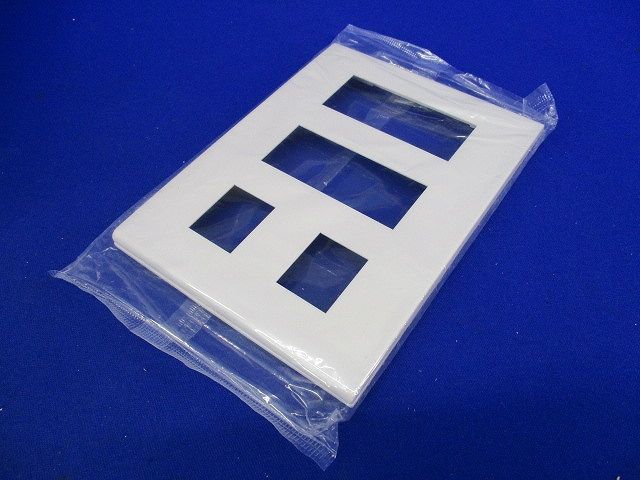 コンセントプレート8コ用(10枚入)(ホワイト)(新品未開封) WTF8008