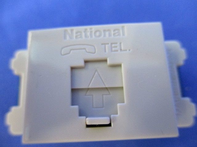 埋込テレホンモジュラジャック(8個入)(ベージュ)National WNT15649F
