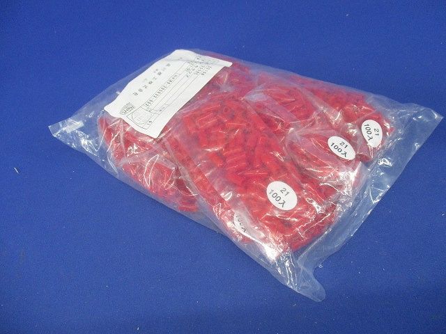 TCVキャップ 赤 2SQ用 Vキャップ 1000個入 TCV-21-01-1000