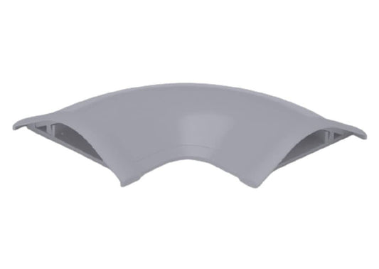 平面マガリ 5号 グレー 《床面用配線モール ガードマン? 付属品》  2個セット GAM51-02