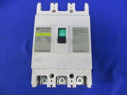 ノントリップスイッチ AC220V 225A 3P(キズ・汚れ有) NSR223-225