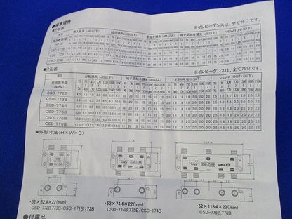 1分岐器 CSC-171B