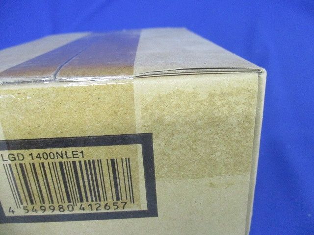 傾斜天井用ダウンライト 5000K・拡散・φ100 60形 ホワイト 電源内蔵 調光不可 LGD1400NLE1