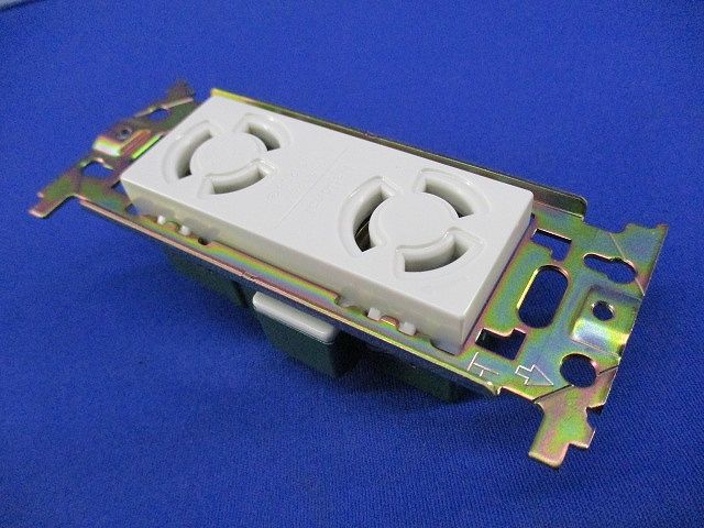 引掛埋込ダブルコンセント(5個入)(ミルキーホワイト)National WF2312