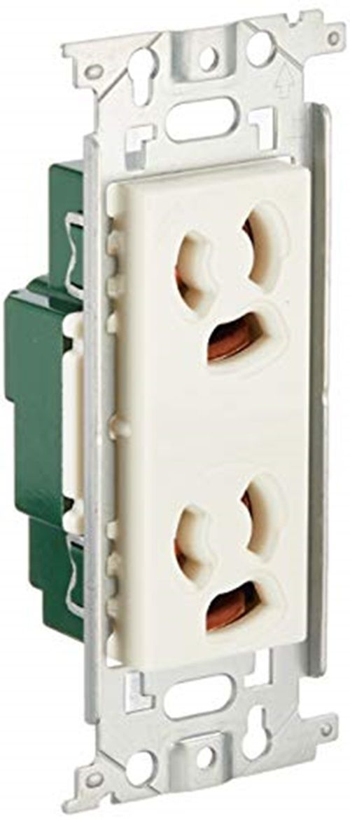 埋込抜け止め接地ダブルコンセント WN1162