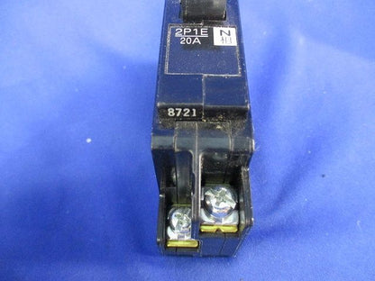 分電盤用コンパクトツイン オートブレーカ2P1E20A(2個入)(キズ・汚れ有) F52CN