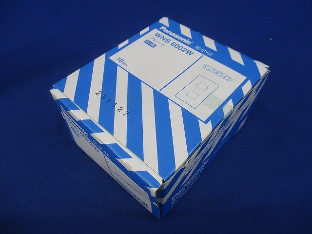 SO-STYLE プレート2コ用 マットホワイト 10枚入 WNS6002W-10
