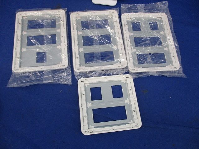 簡易耐火コンセントプレートセット(混在4枚入)(ホワイト) WTF7705他