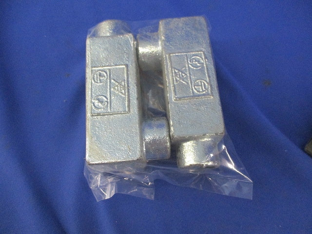 防水ゴム付ユニバーサルエルボ(2個入)(亜鉛)(キズ・汚れ有) 16