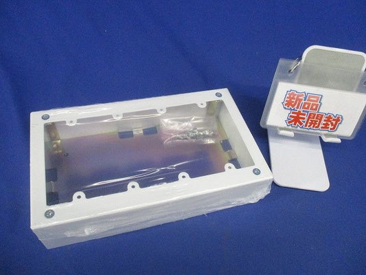 4個用スイッチボックス 深型 A・B型 ホワイト 《メタルモール 付属品》 AB6142