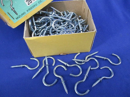 カップフック(鉄・ユニクローム)(120個入) 28m/m