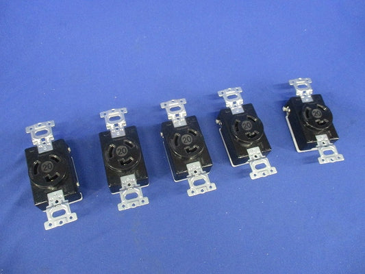 接地2P20A引掛埋込コンセント(5個入)(キズ・汚れ有) WF2520