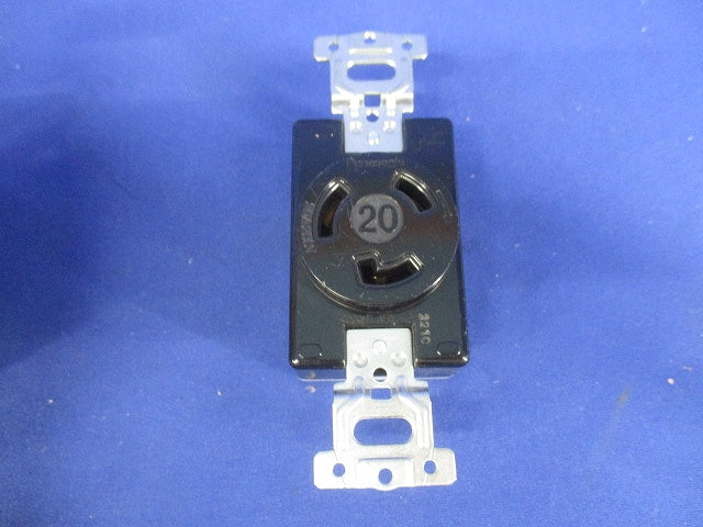 接地2P20A引掛埋込コンセント(5個入)(キズ・汚れ有) WF2520