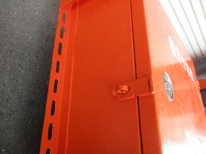 仮設用キャビネット 動力分電盤125A 鉄製 オレンジ(ジャンク品) GB-123EA他