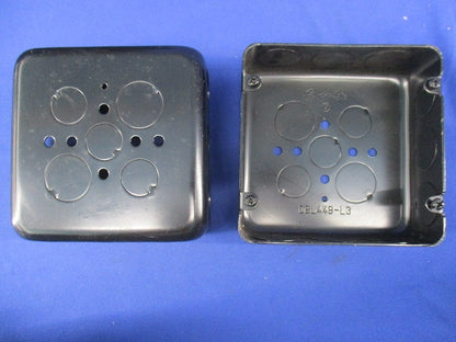 大形四角アウトレットボックス浅形(8個入)(キズ・汚れ有) OBL44B-L3