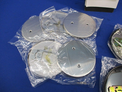 ステンレス丸型カバープレートセット(混在8個入) WN8640他