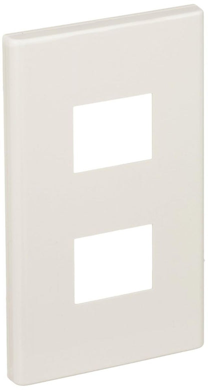 コスモシリーズワイド21 コンセントプレート1連用 2個用 ホワイト 10個入 WTF8002W-10